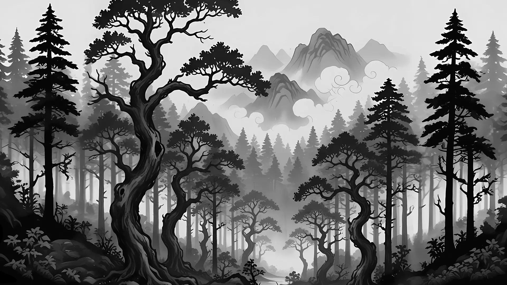 black forest background